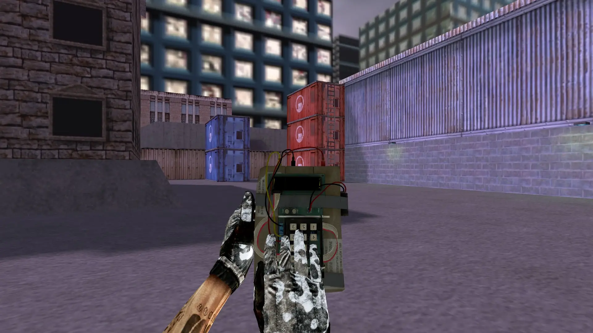 CS:GO C4 on Custom Arms — cs_assault (first person)