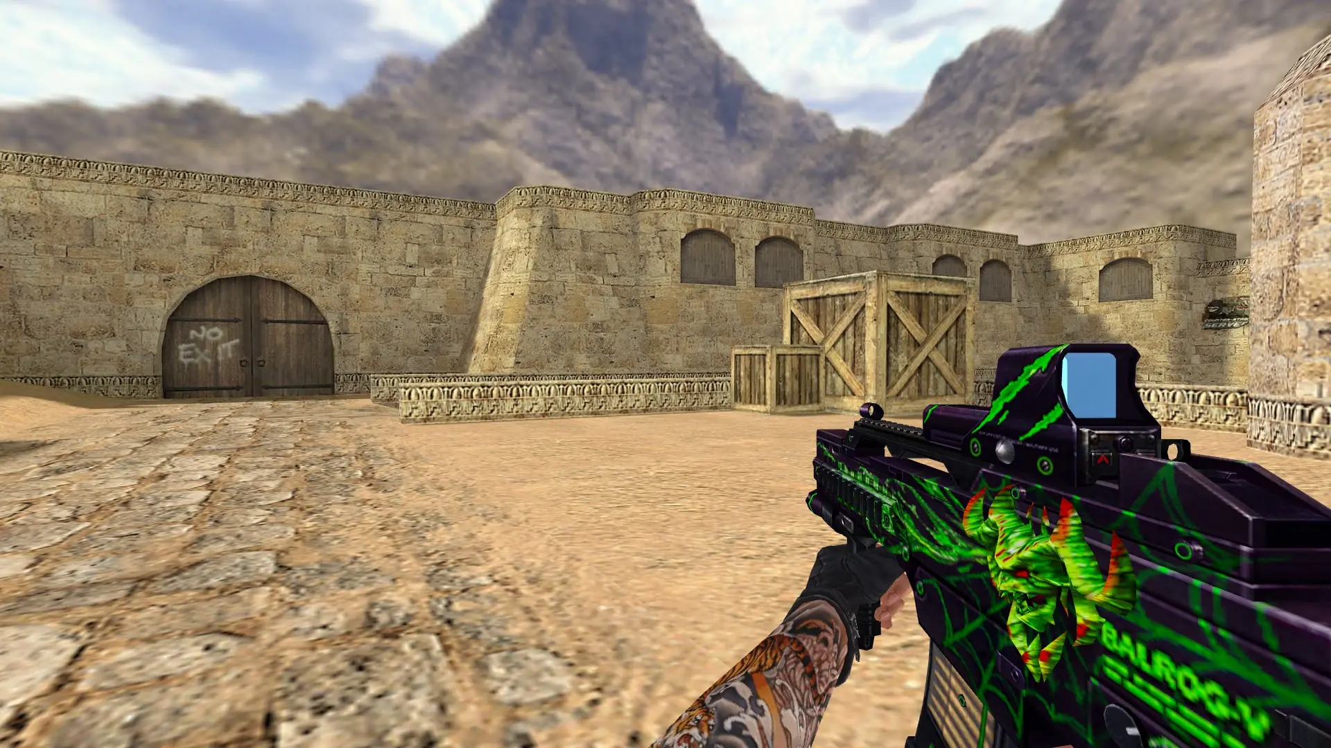 AUG — Balrog Poison Weapon Pack — de_dust2 (first person)