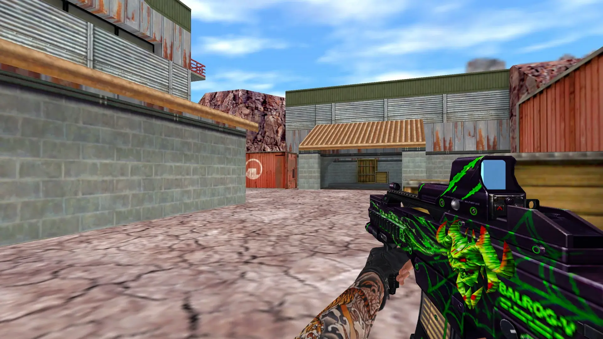 AUG — Balrog Poison Weapon Pack — de_nuke (first person)
