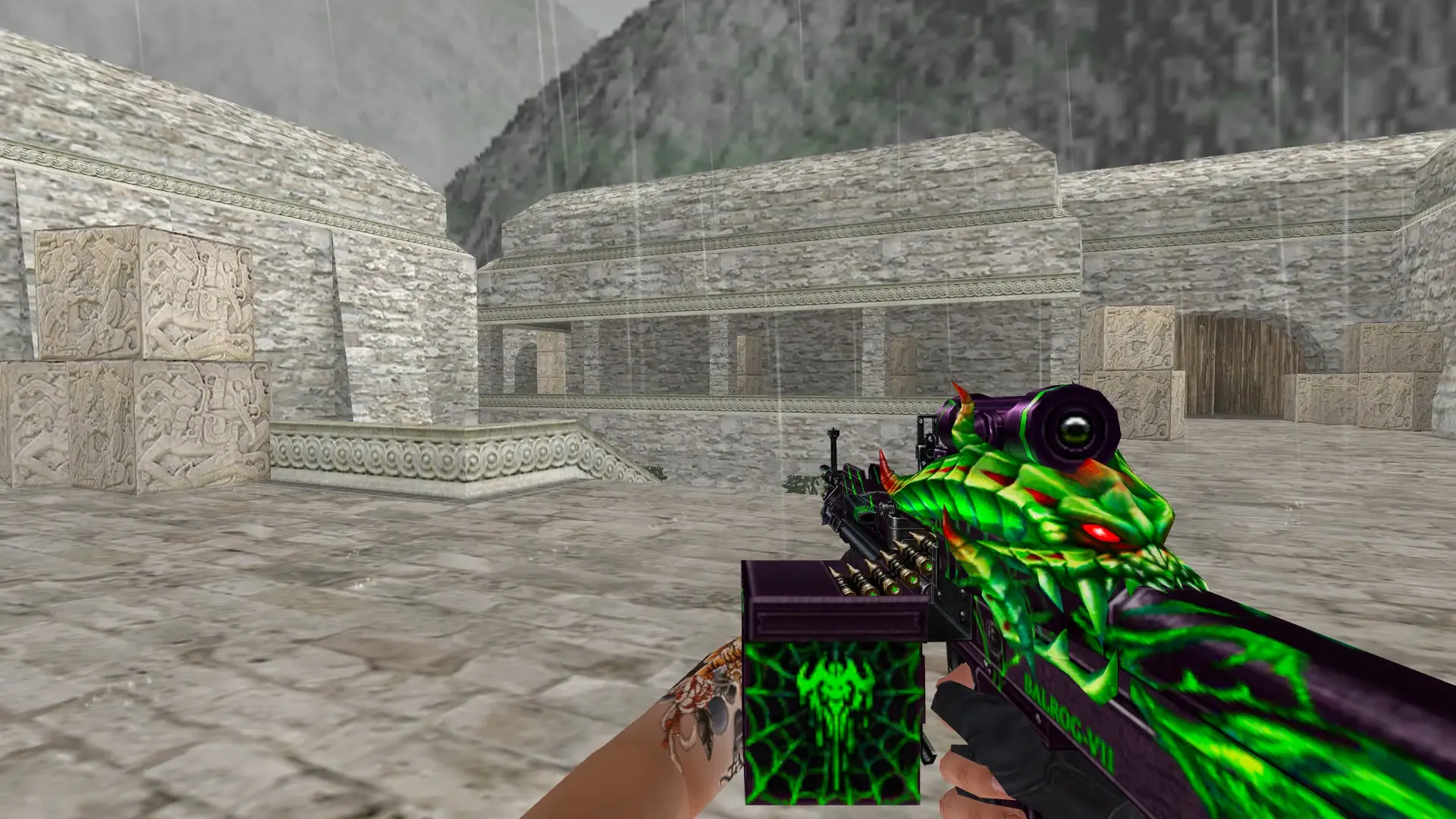 M249 — Balrog Poison Weapon Pack — de_aztec (first person)