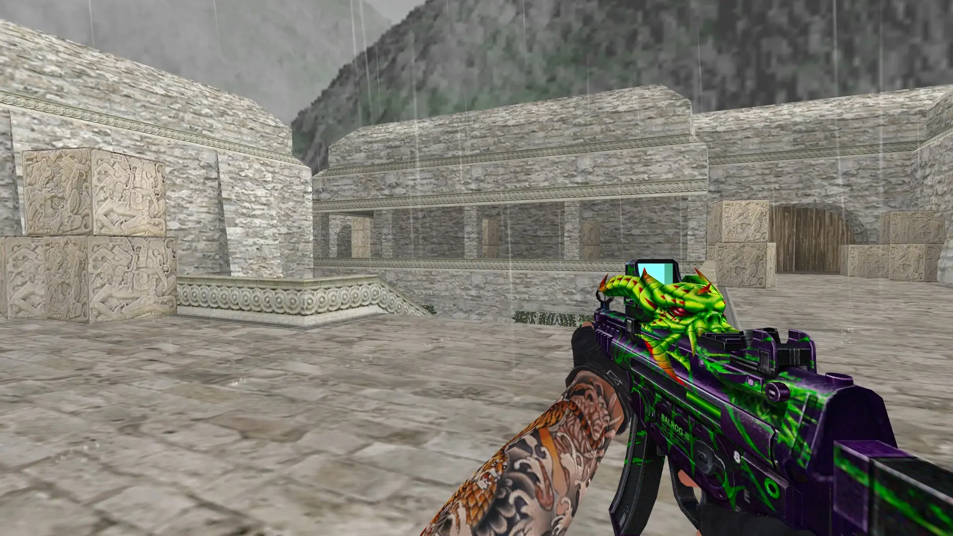 MP5 — Balrog Poison Weapon Pack — de_aztec (first person)