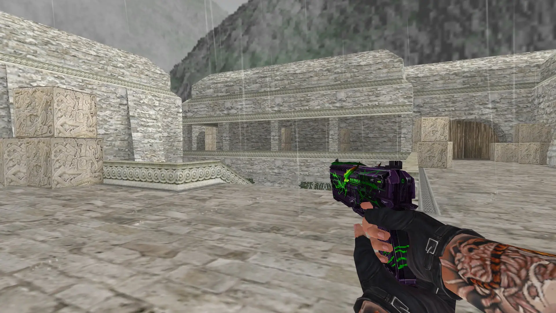 USP — Balrog Poison Weapon Pack — de_aztec (first person)