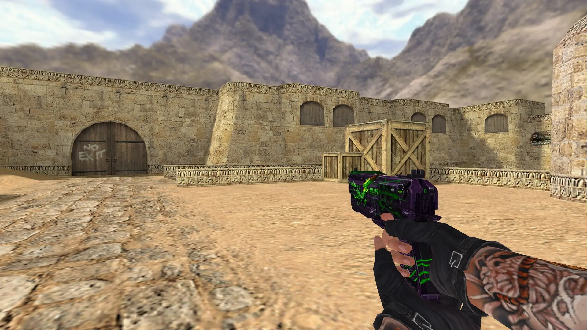USP — Balrog Poison Weapon Pack — de_dust2 (first person)