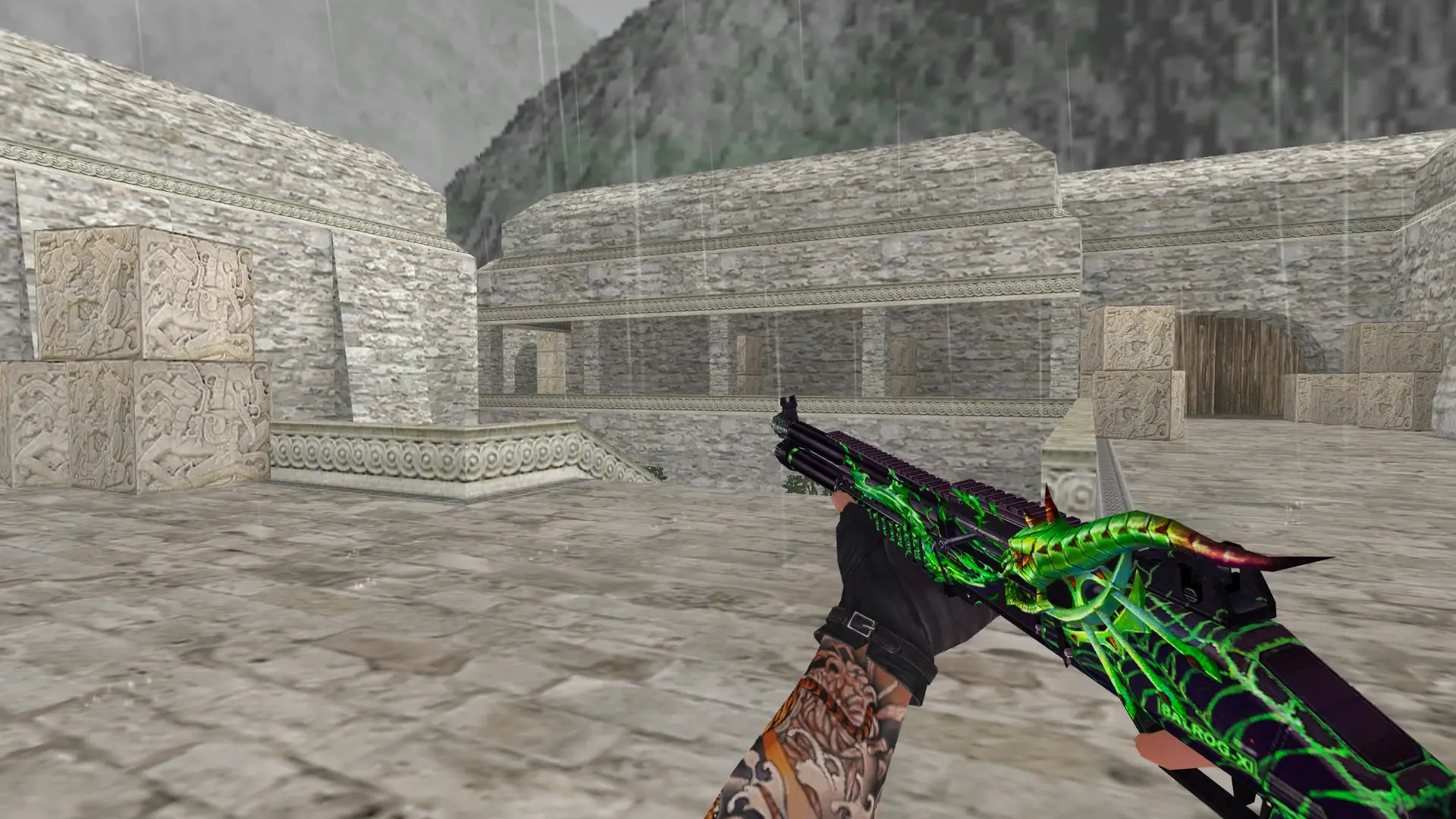 XM1014 — Balrog Poison Weapon Pack — de_aztec (first person)