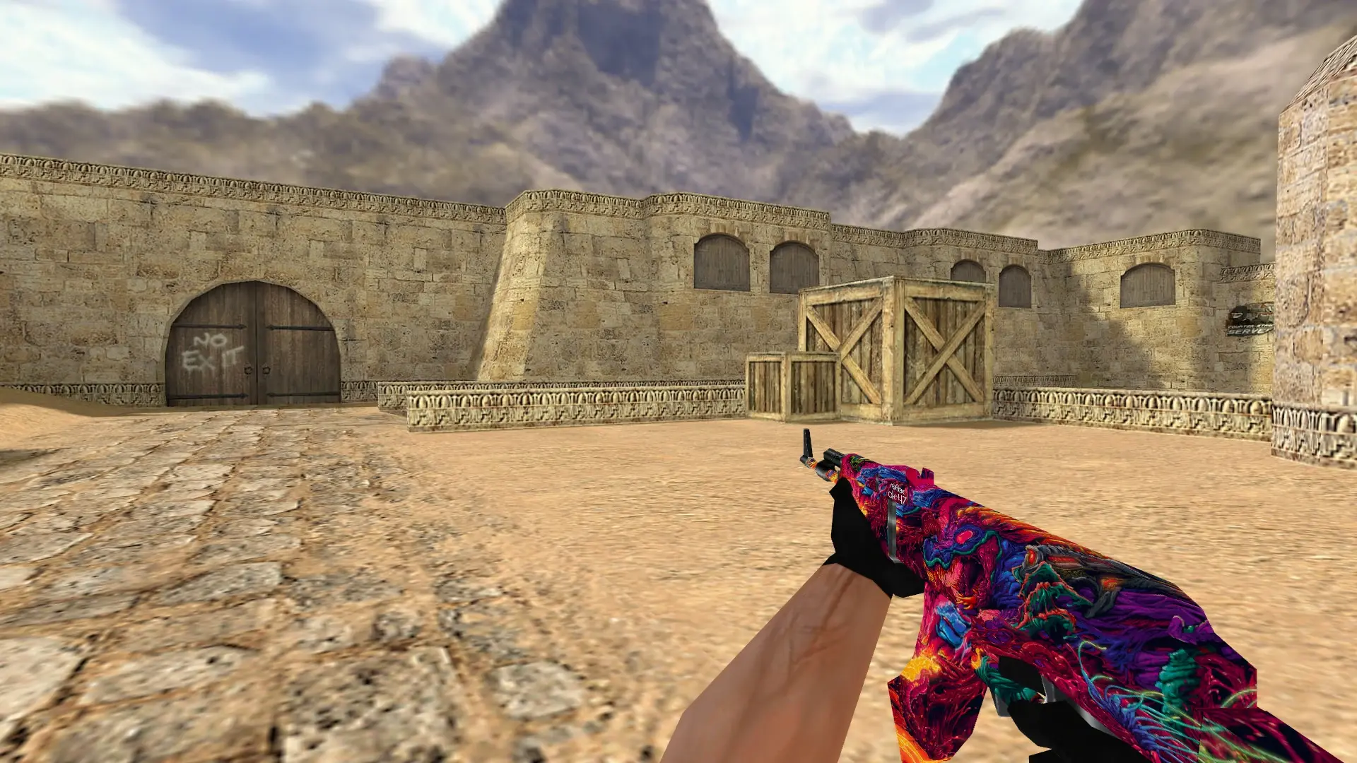 AK-47 — Hyper Beast Weapon Pack — de_dust2 (first person)