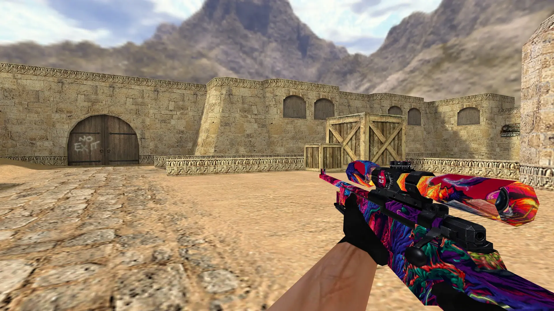 AWP — Hyper Beast Weapon Pack — de_dust2 (first person)