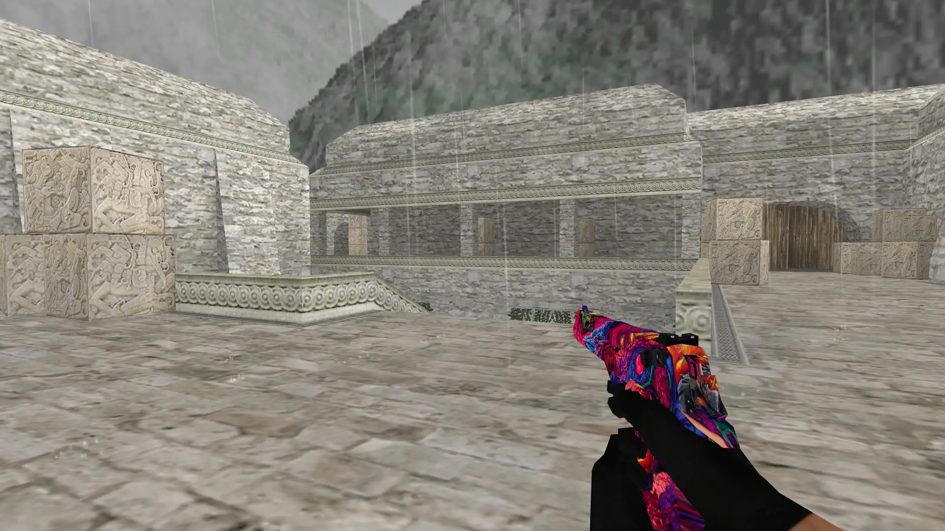 Desert Eagle — Hyper Beast Weapon Pack — de_aztec (first person)