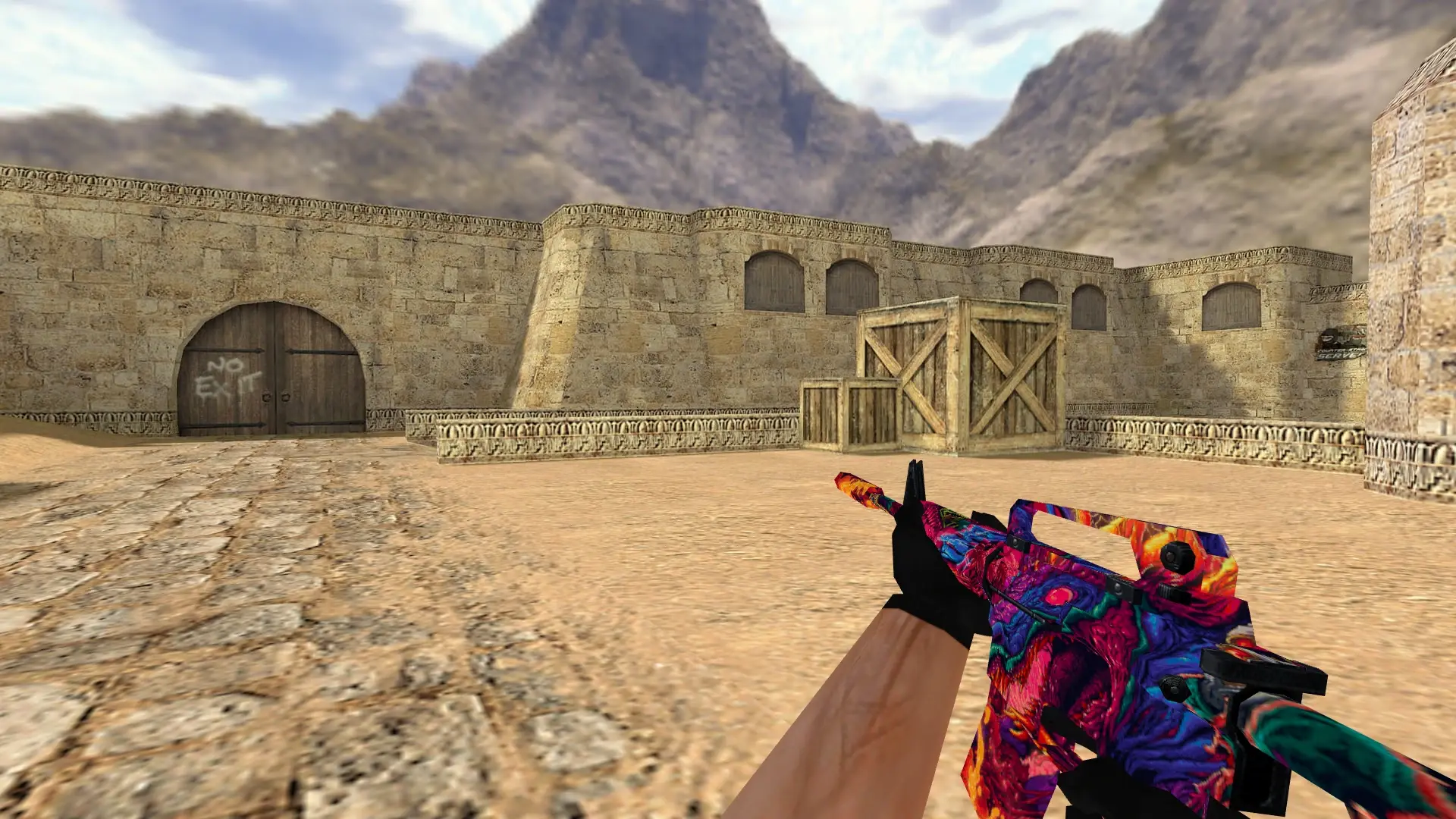 M4A1 — Hyper Beast Weapon Pack — de_dust2 (first person)