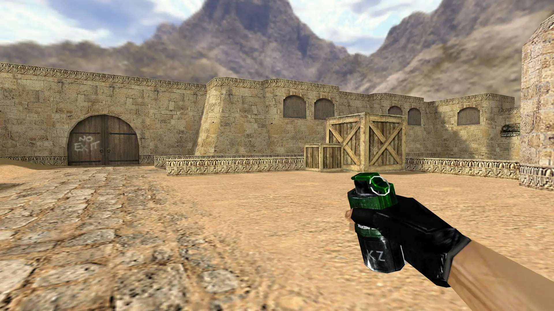 Smoke Grenade — KZ The Electro Weapon Pack — de_dust2 (first person)