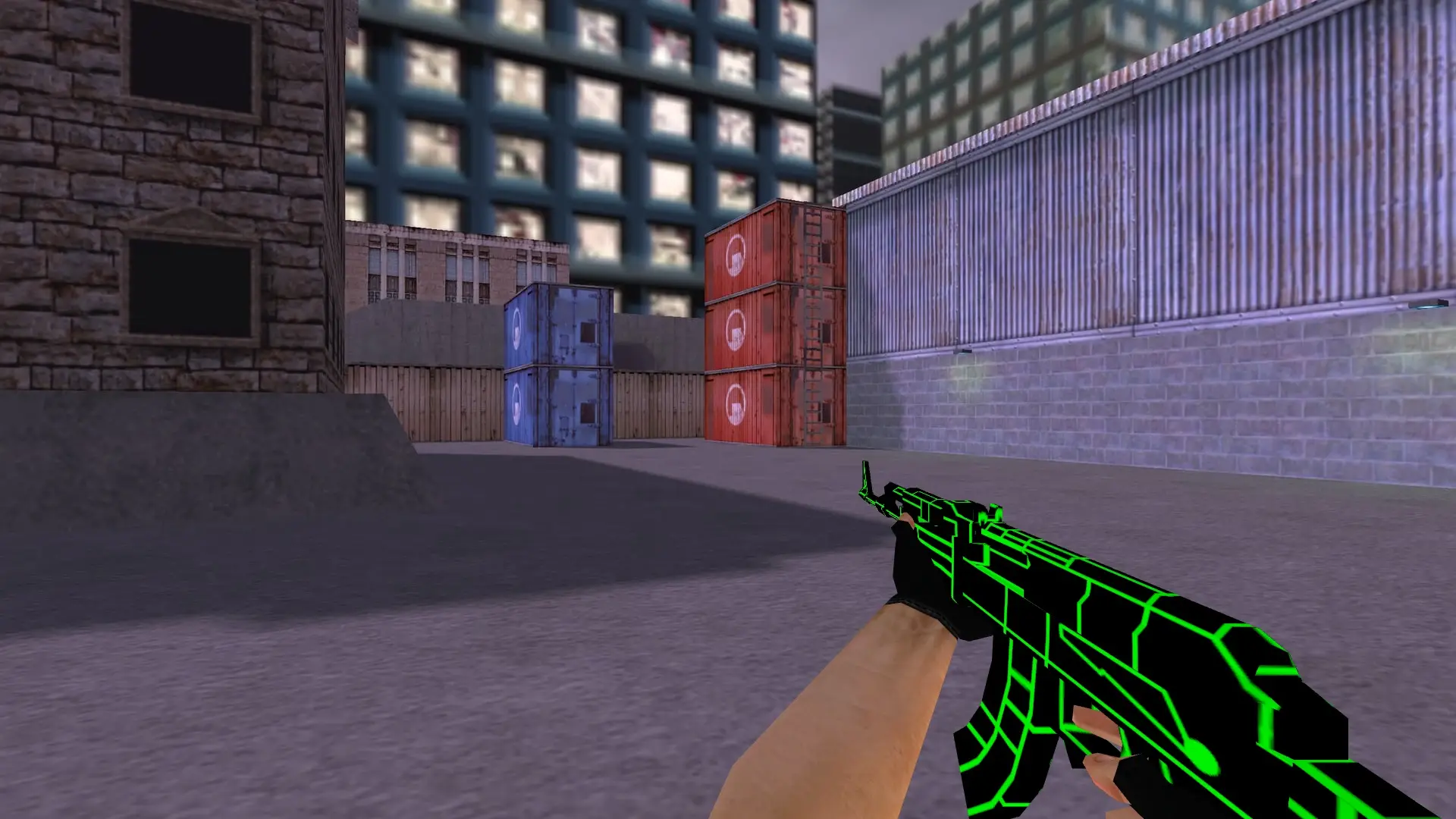 AK-47: Greenlines Weapon Set — cs_assault (first person)