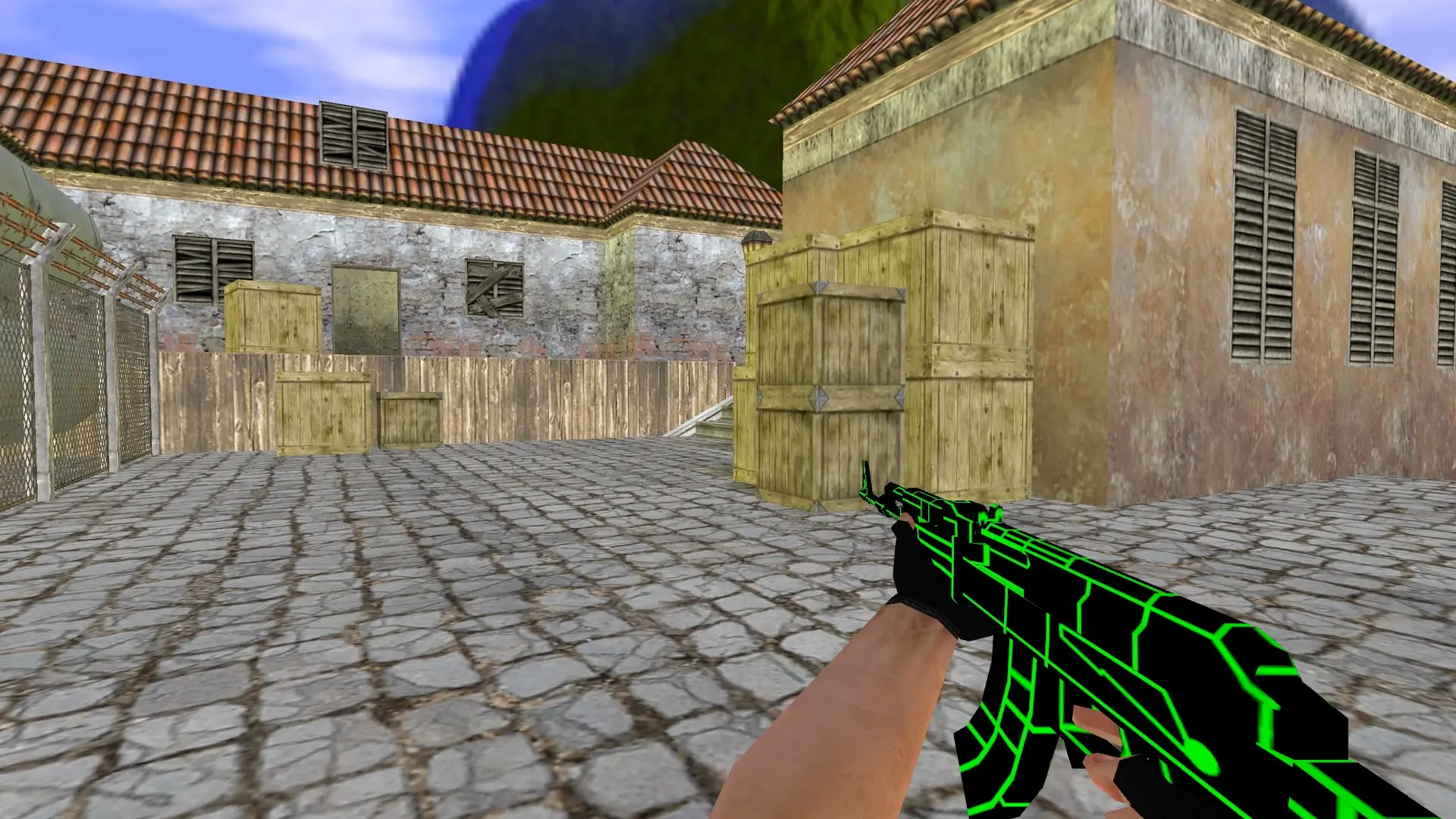AK-47: Greenlines Weapon Set — de_inferno (first person)