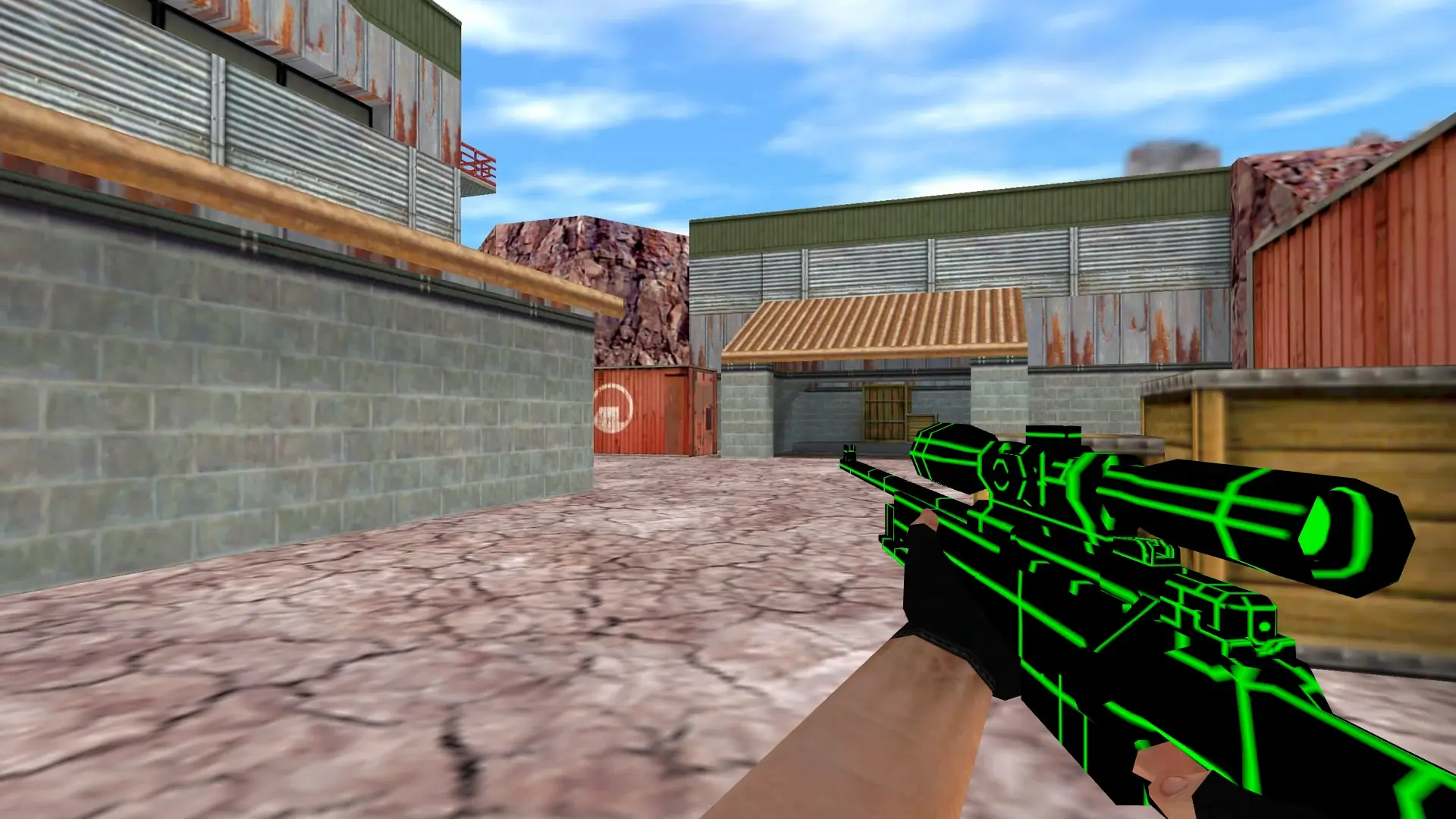 AWP: Greenlines Weapon Set — de_nuke (first person)