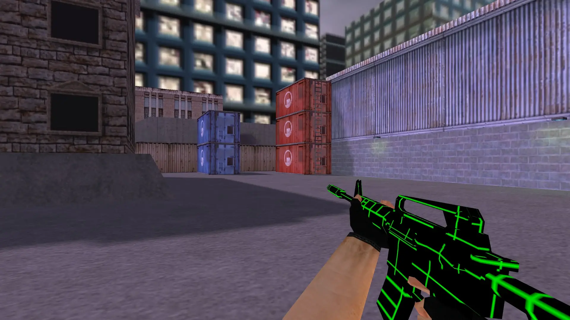 M4A1: Greenlines Weapon Set — cs_assault (first person)