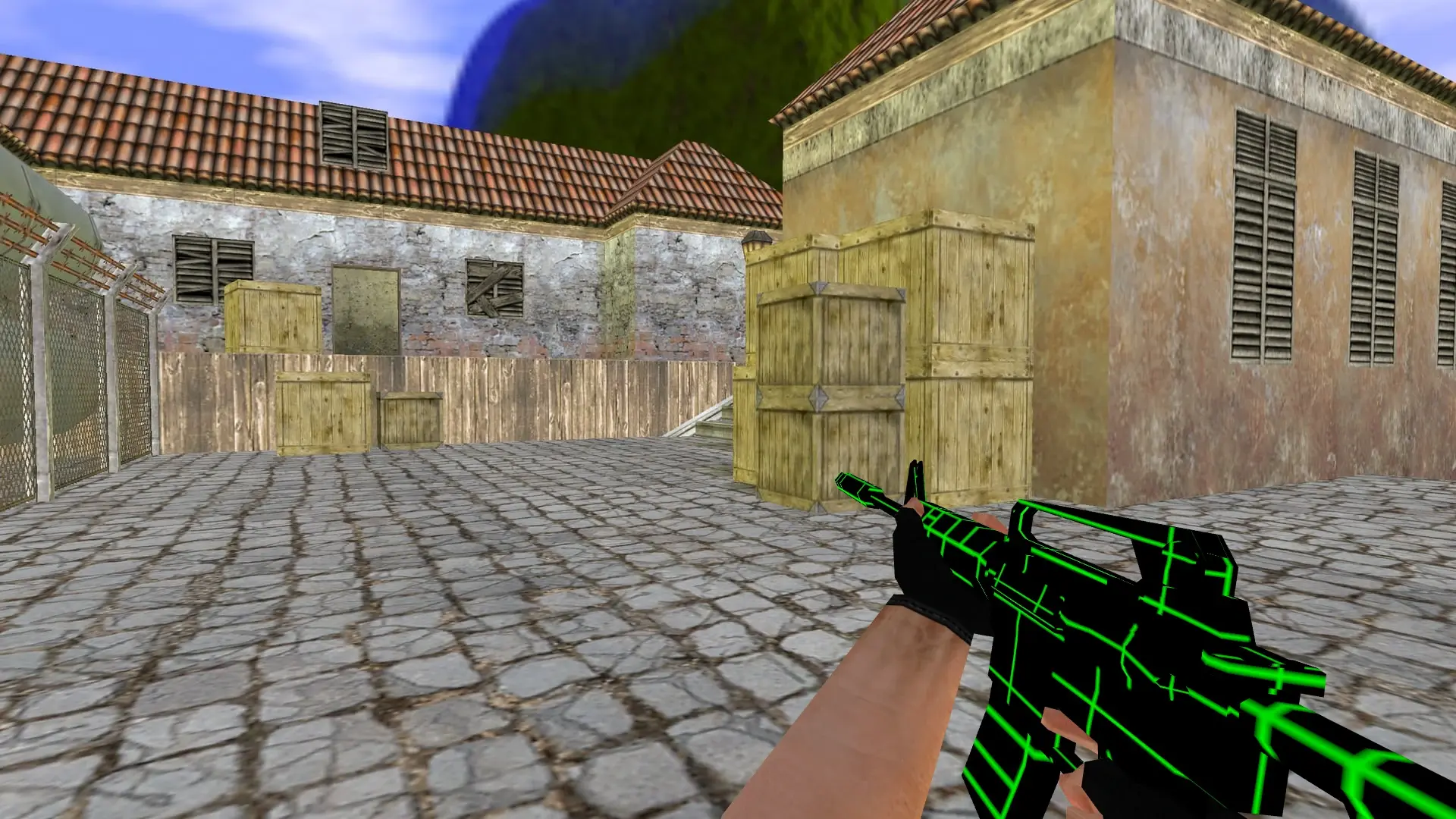 M4A1: Greenlines Weapon Set — de_inferno (first person)