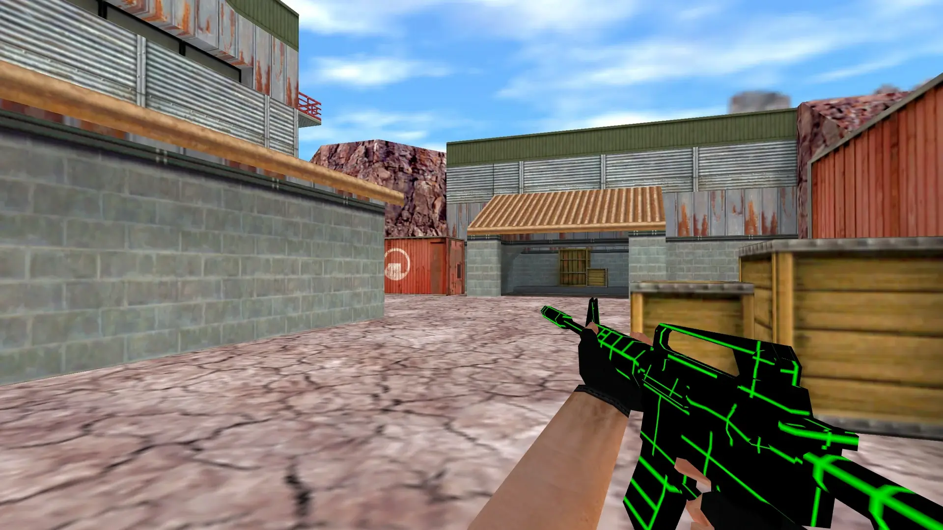 M4A1: Greenlines Weapon Set — de_nuke (first person)