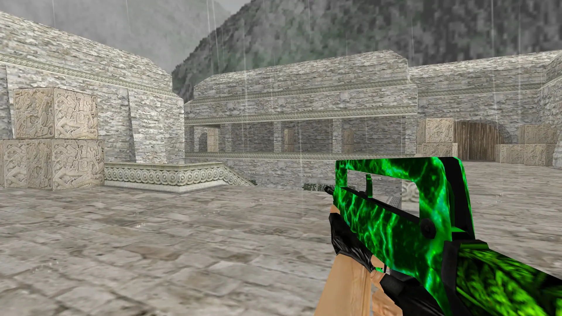 FAMAS: Greenshot Weapon Pack — de_aztec (first person)