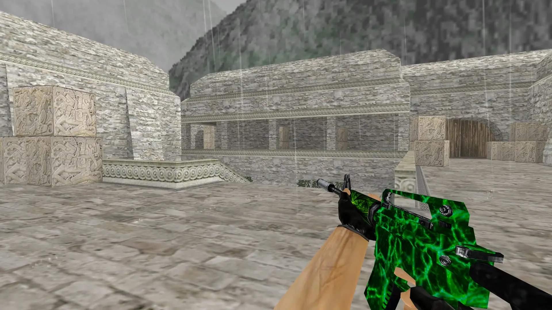 M4A1: Greenshot Weapon Pack — de_aztec (first person)