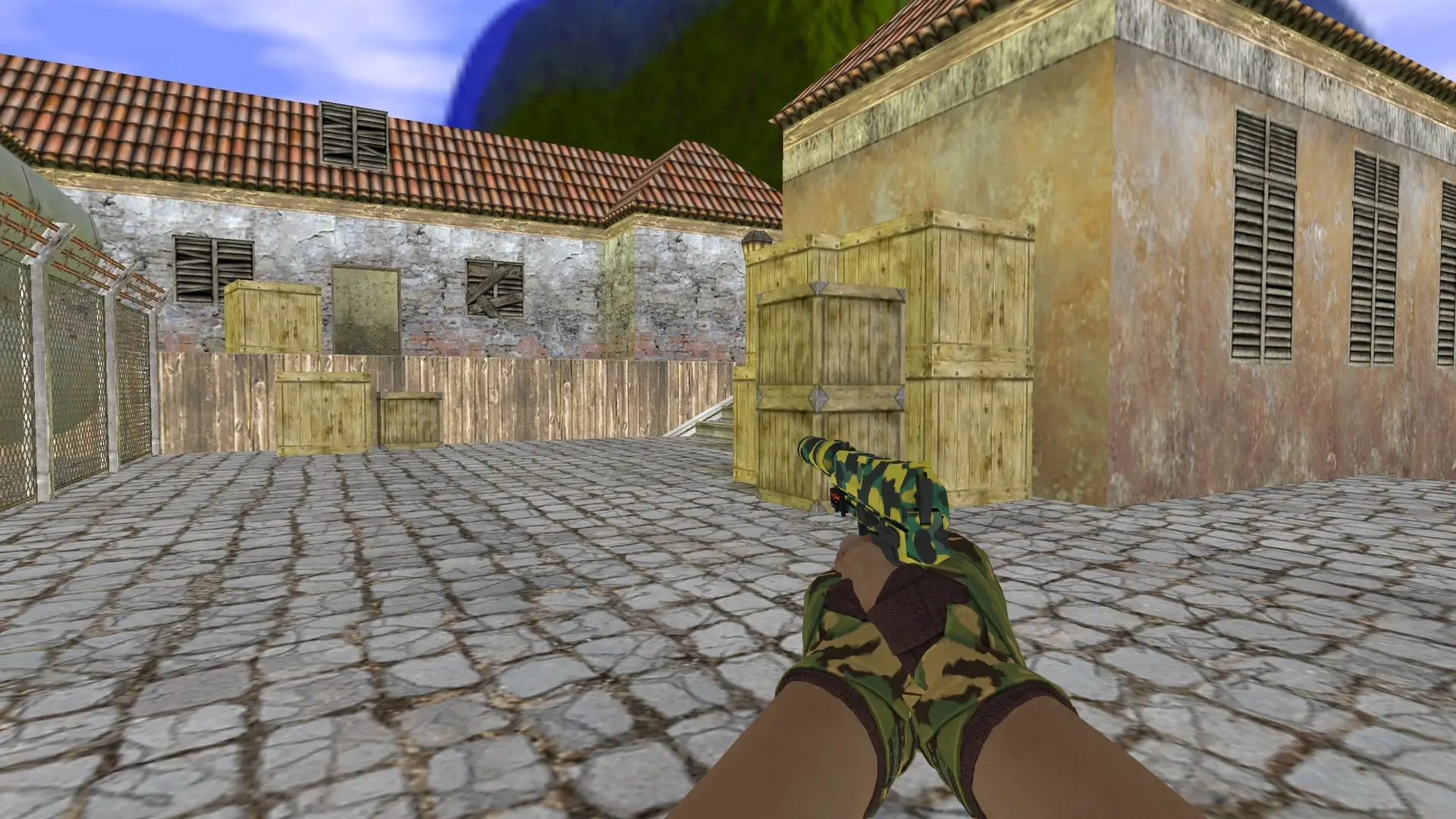 USP: Hand Wraps Arboreal — de_inferno (first person)