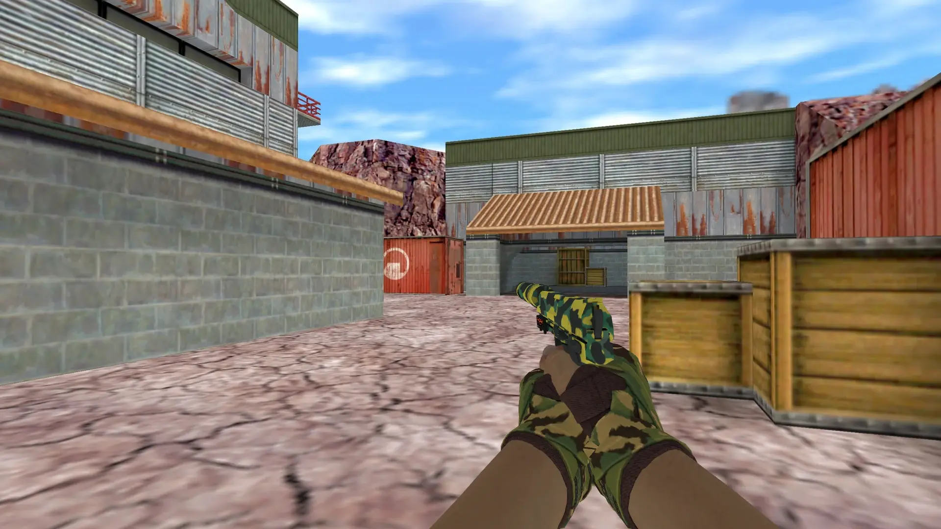 USP: Hand Wraps Arboreal — de_nuke (first person)