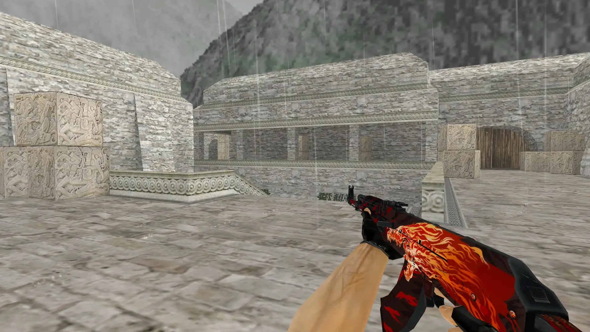 AK-47: Howl Weapon Pack — de_aztec (first person)