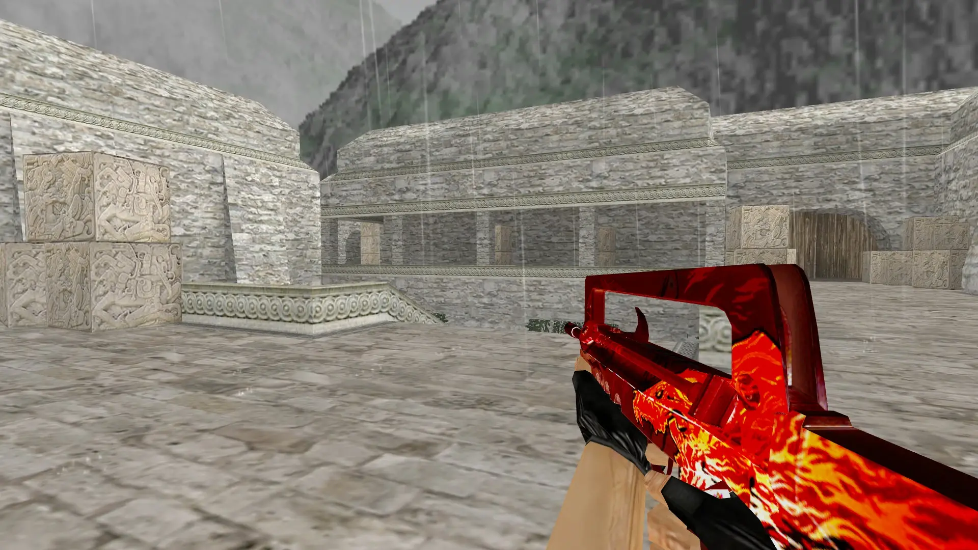 FAMAS: Howl Weapon Pack — de_aztec (first person)