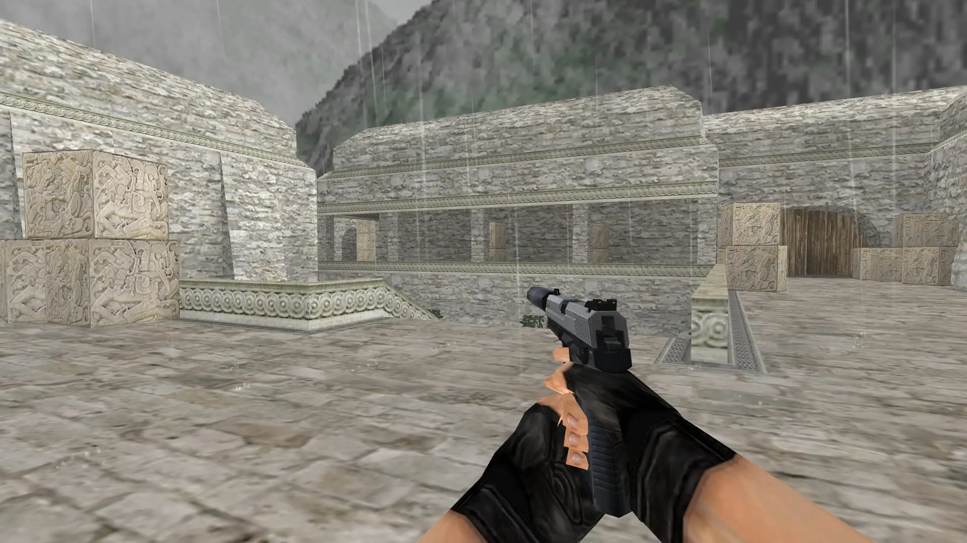 USP: HD Pistols Skin Pack — de_aztec (first person)