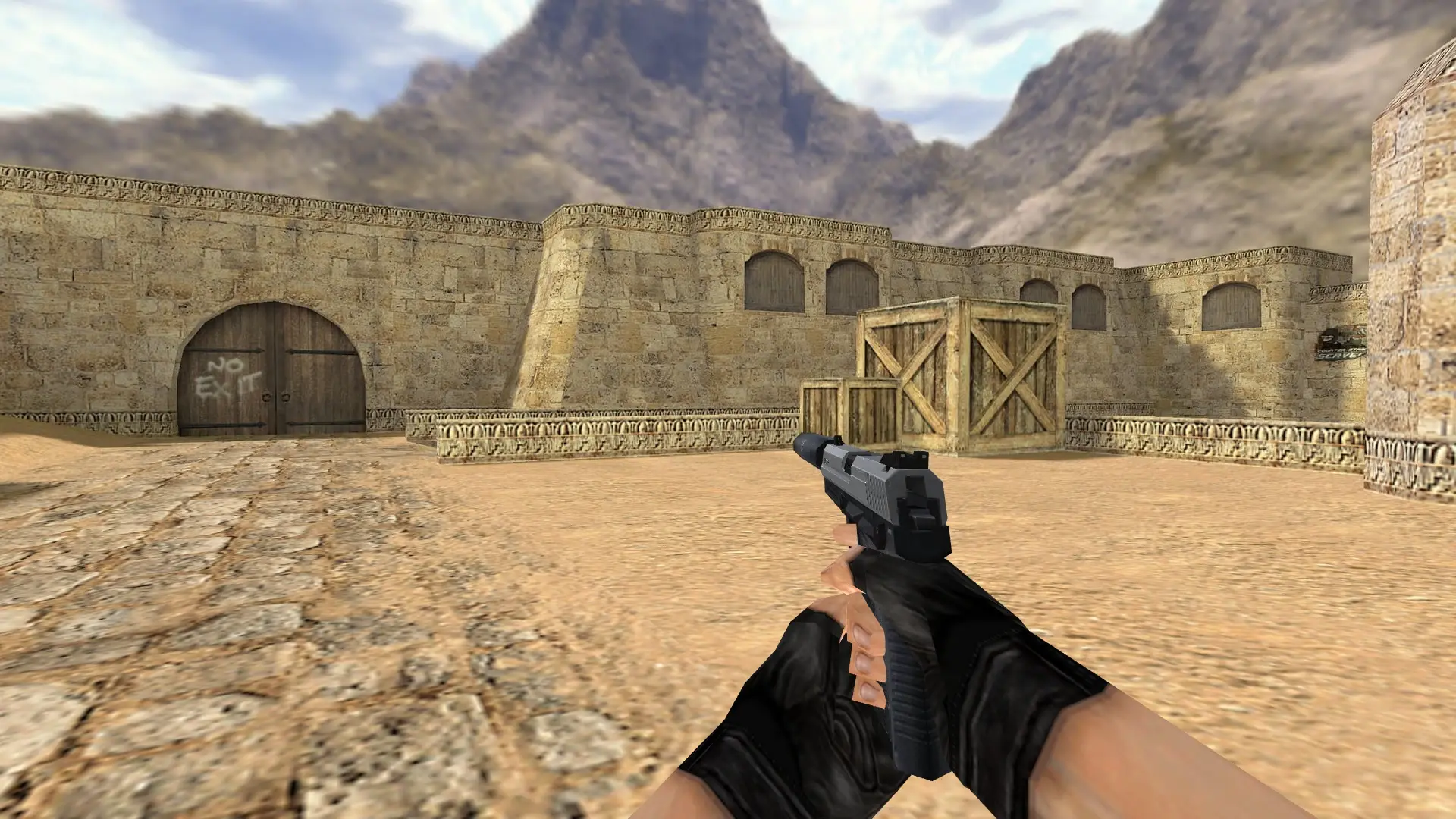 USP: HD Pistols Skin Pack — de_dust2 (first person)