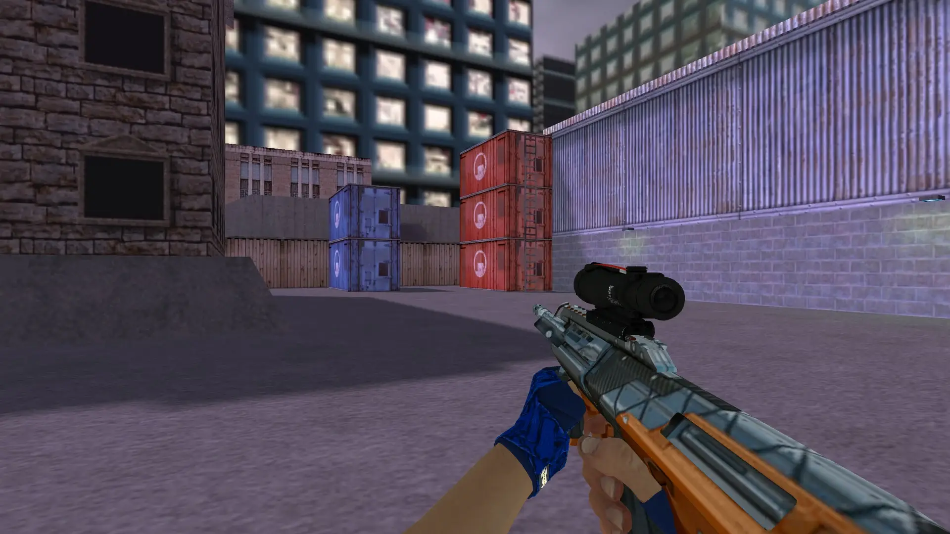 AUG: Hand Wraps Cobalt Skulls Pack — cs_assault (first person)