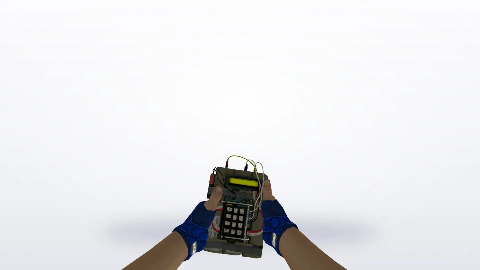 C4: Hand Wraps Cobalt Skulls Pack — first person