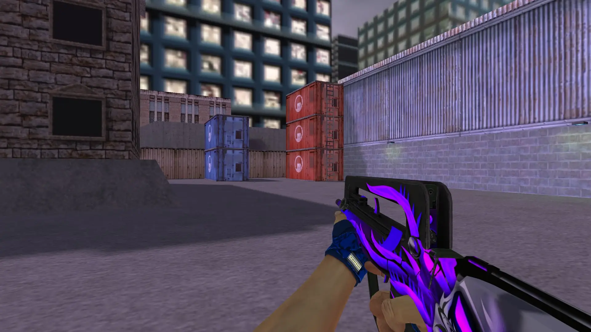 FAMAS: Hand Wraps Cobalt Skulls Pack — cs_assault (first person)