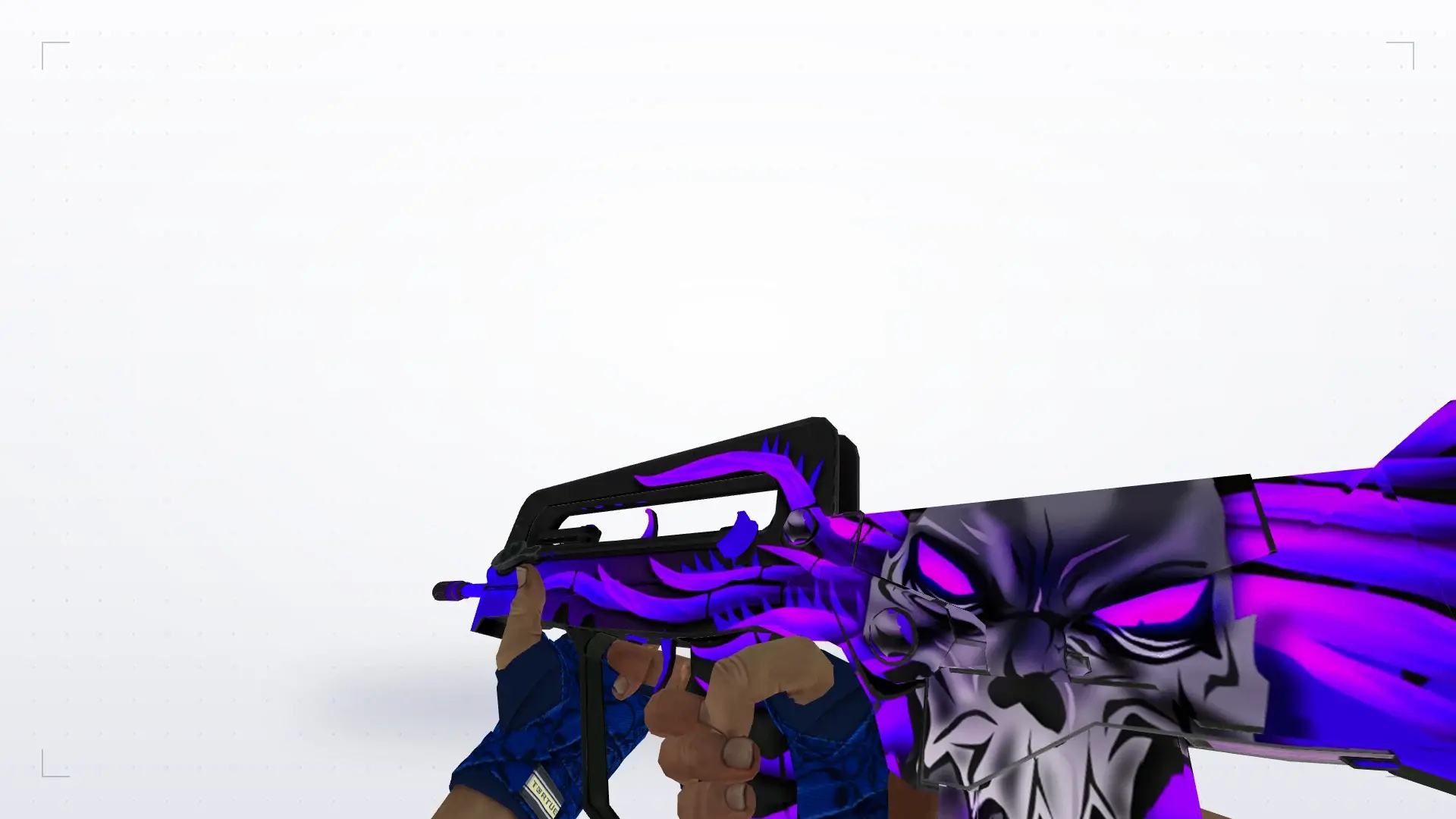 FAMAS: Hand Wraps Cobalt Skulls Pack — first person