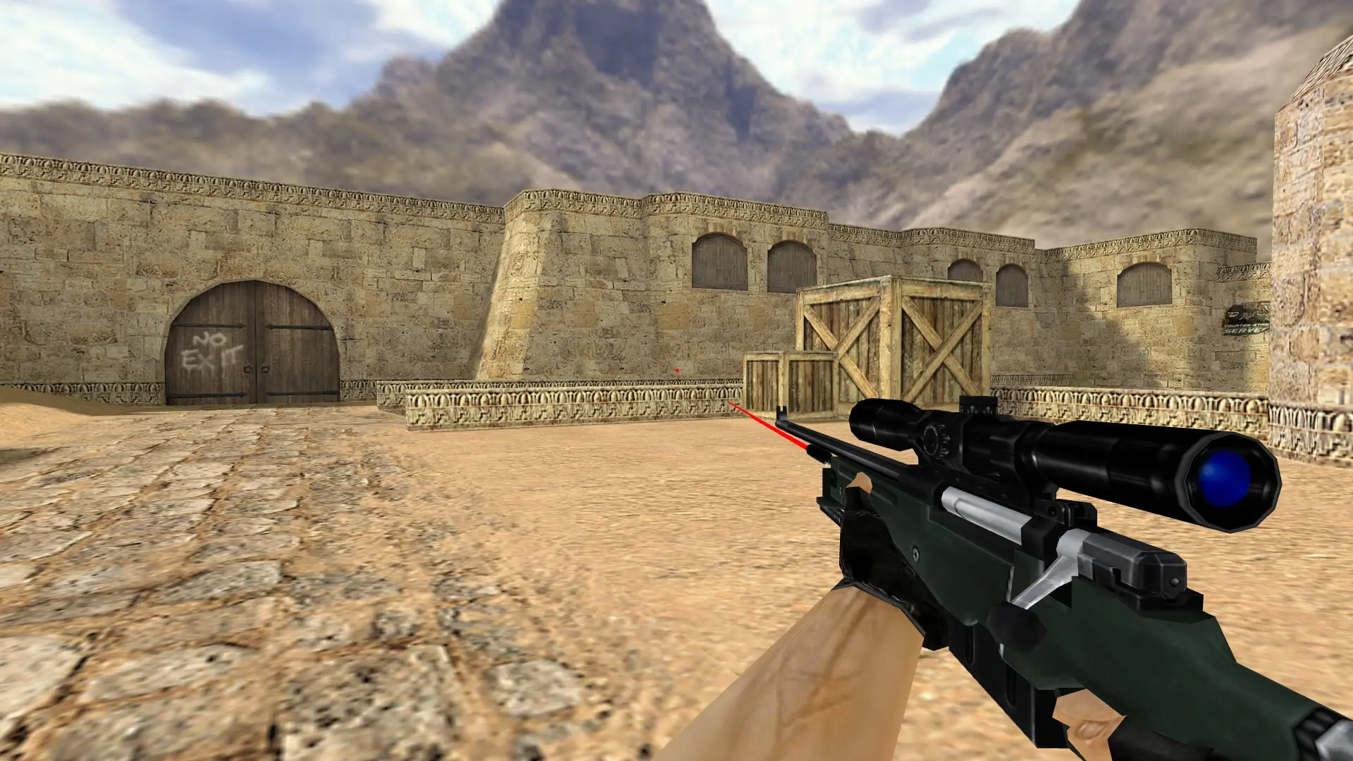 AWP — Laser Sniper Pack — de_dust2 (first person)