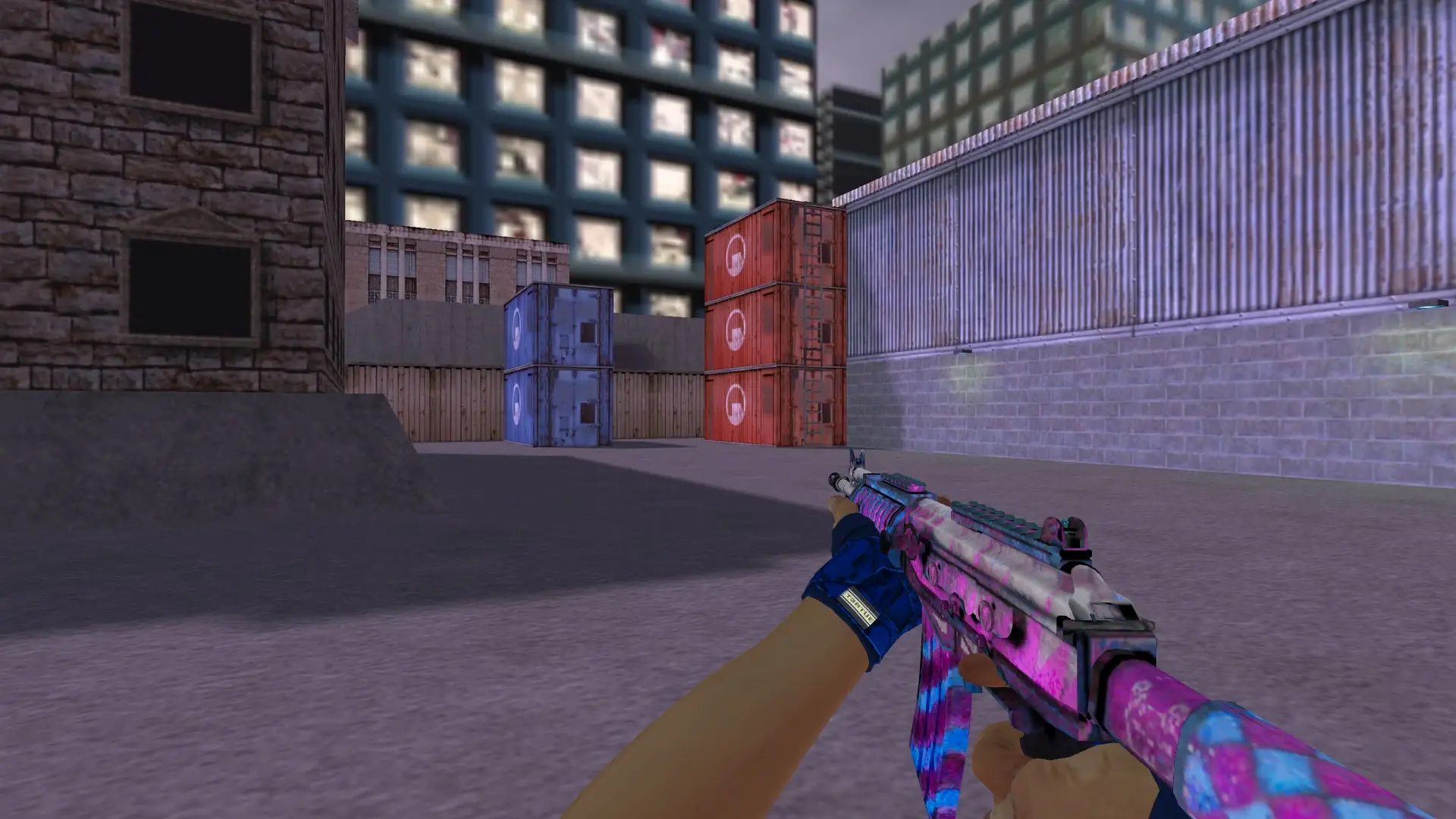 Galil: Hand Wraps Cobalt Skulls Pack — cs_assault (first person)
