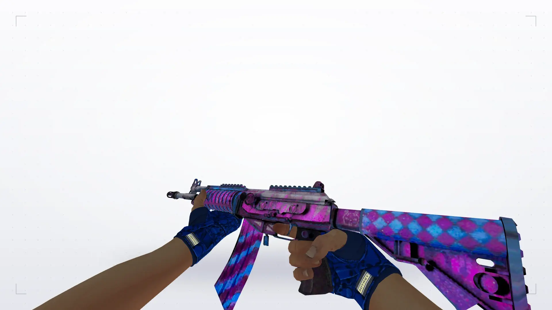 Galil: Hand Wraps Cobalt Skulls Pack — first person