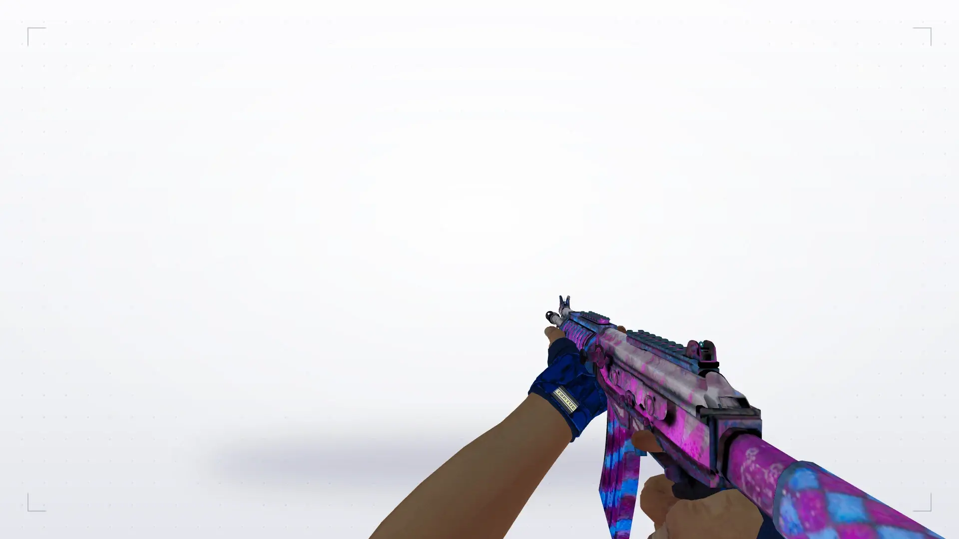 Galil: Hand Wraps Cobalt Skulls Pack — first person