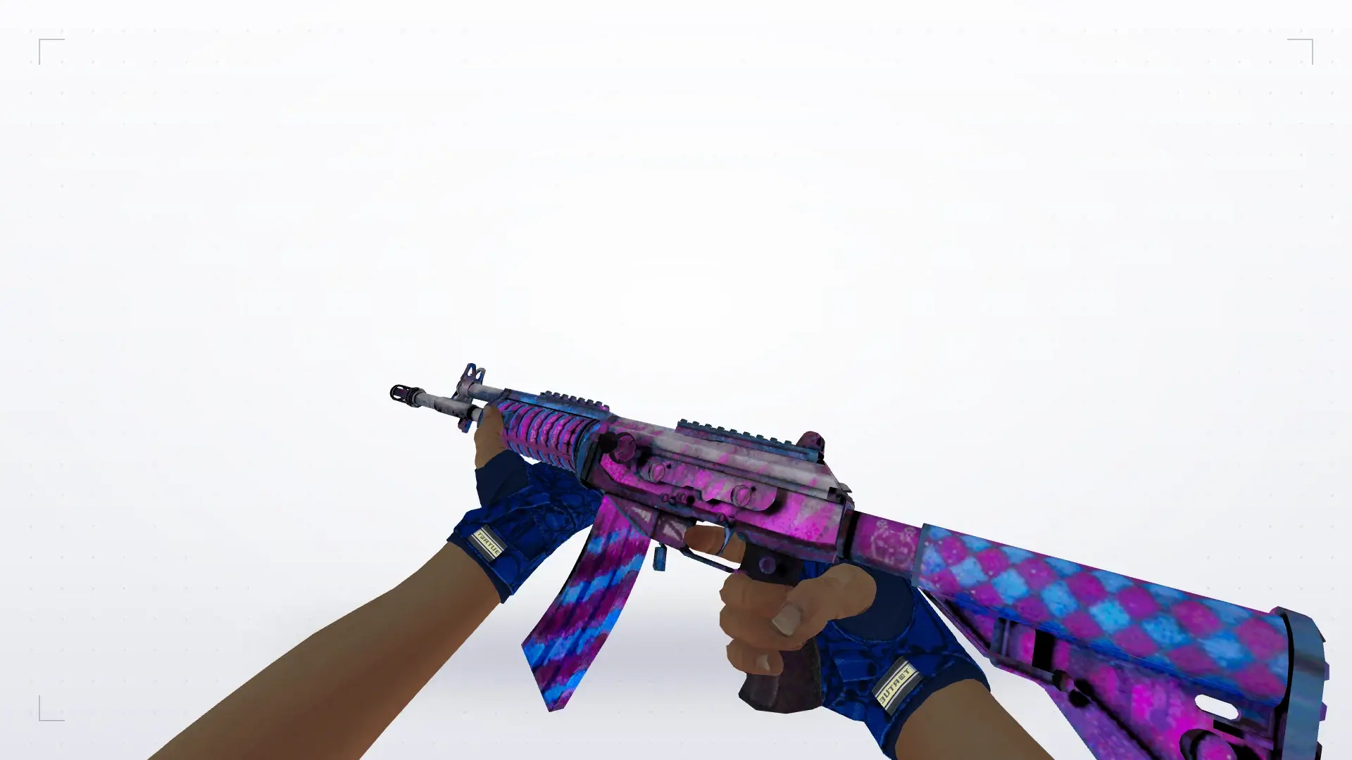 Galil: Hand Wraps Cobalt Skulls Pack — first person