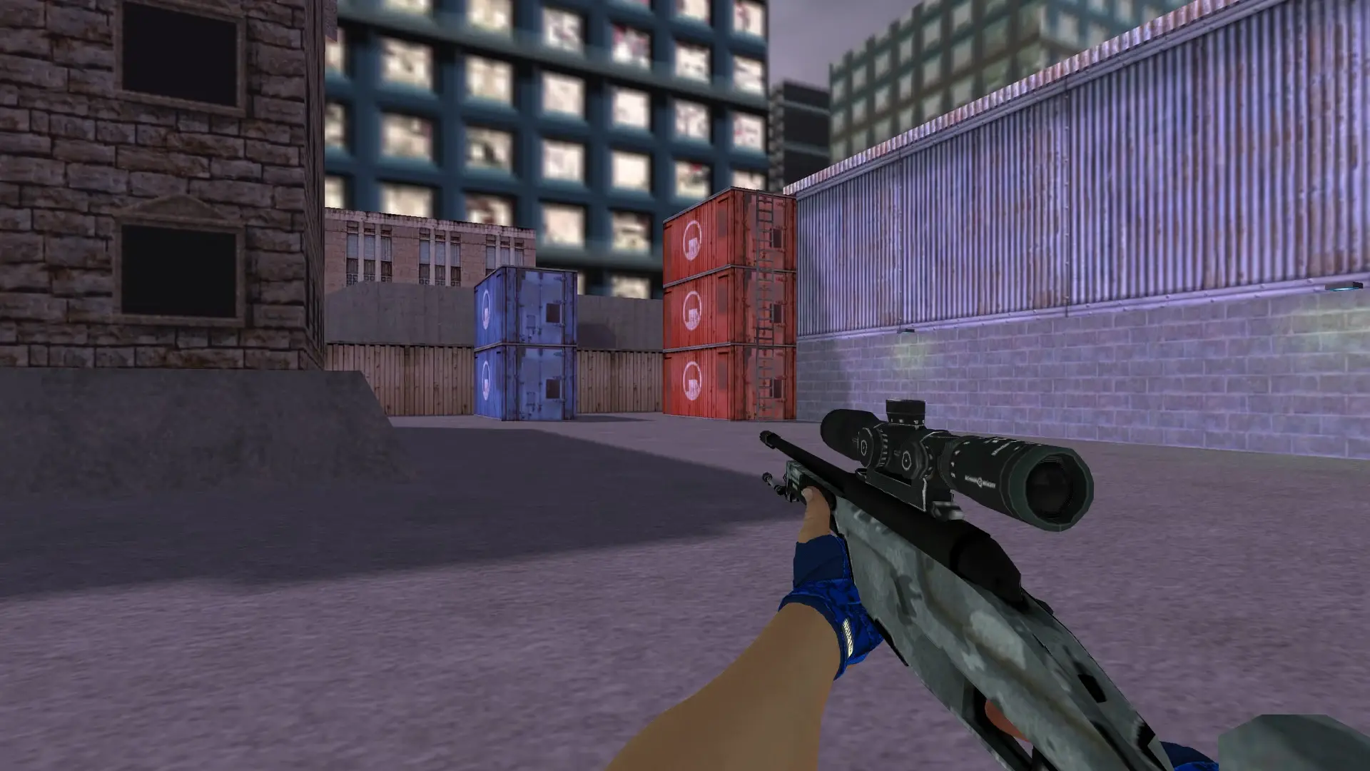 Scout: Hand Wraps Cobalt Skulls Pack — cs_assault (first person)