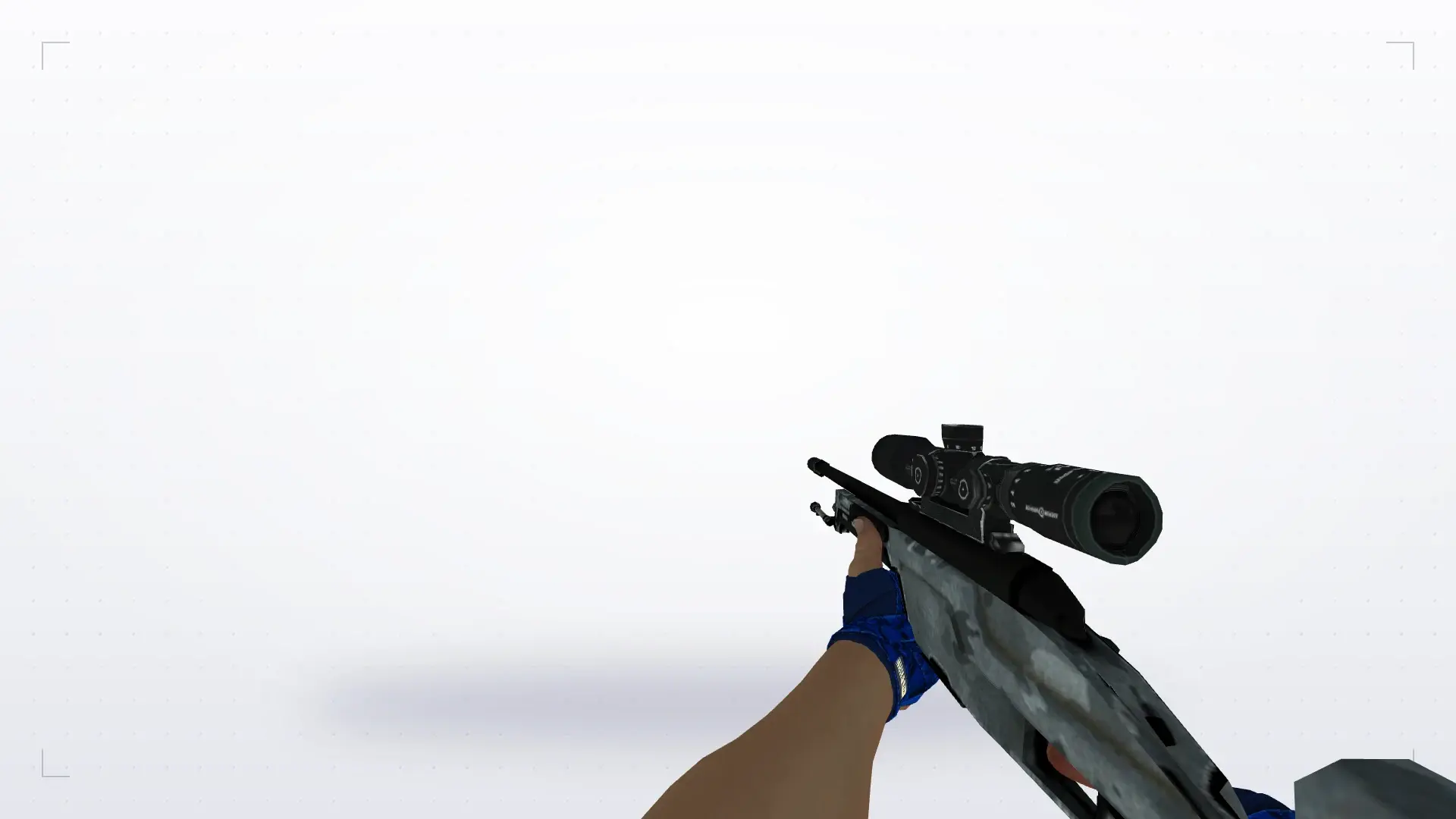 Scout: Hand Wraps Cobalt Skulls Pack — first person