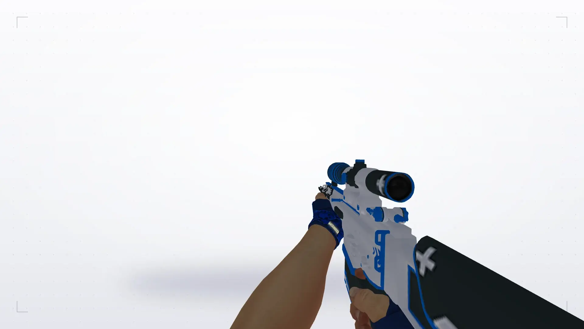 SG 550: Hand Wraps Cobalt Skulls Pack — first person