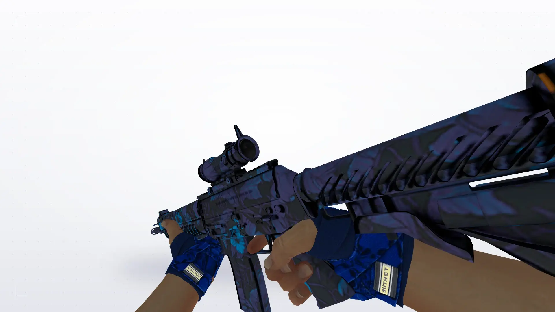 SG 552: Hand Wraps Cobalt Skulls Pack — first person