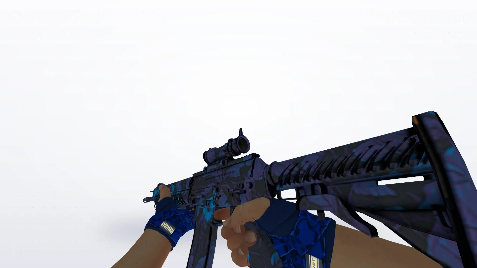 SG 552: Hand Wraps Cobalt Skulls Pack — first person