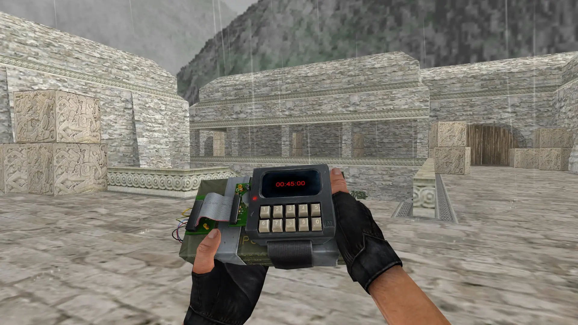 Counter-Strike: Source C4 — de_aztec (first person)