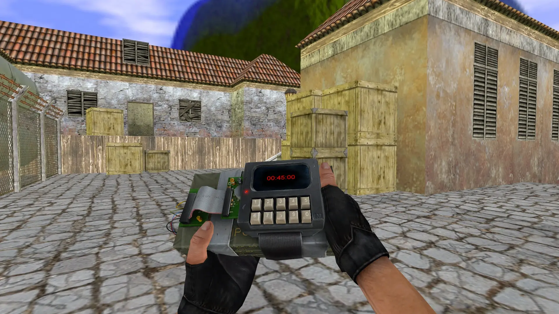 Counter-Strike: Source C4 — de_inferno (first person)