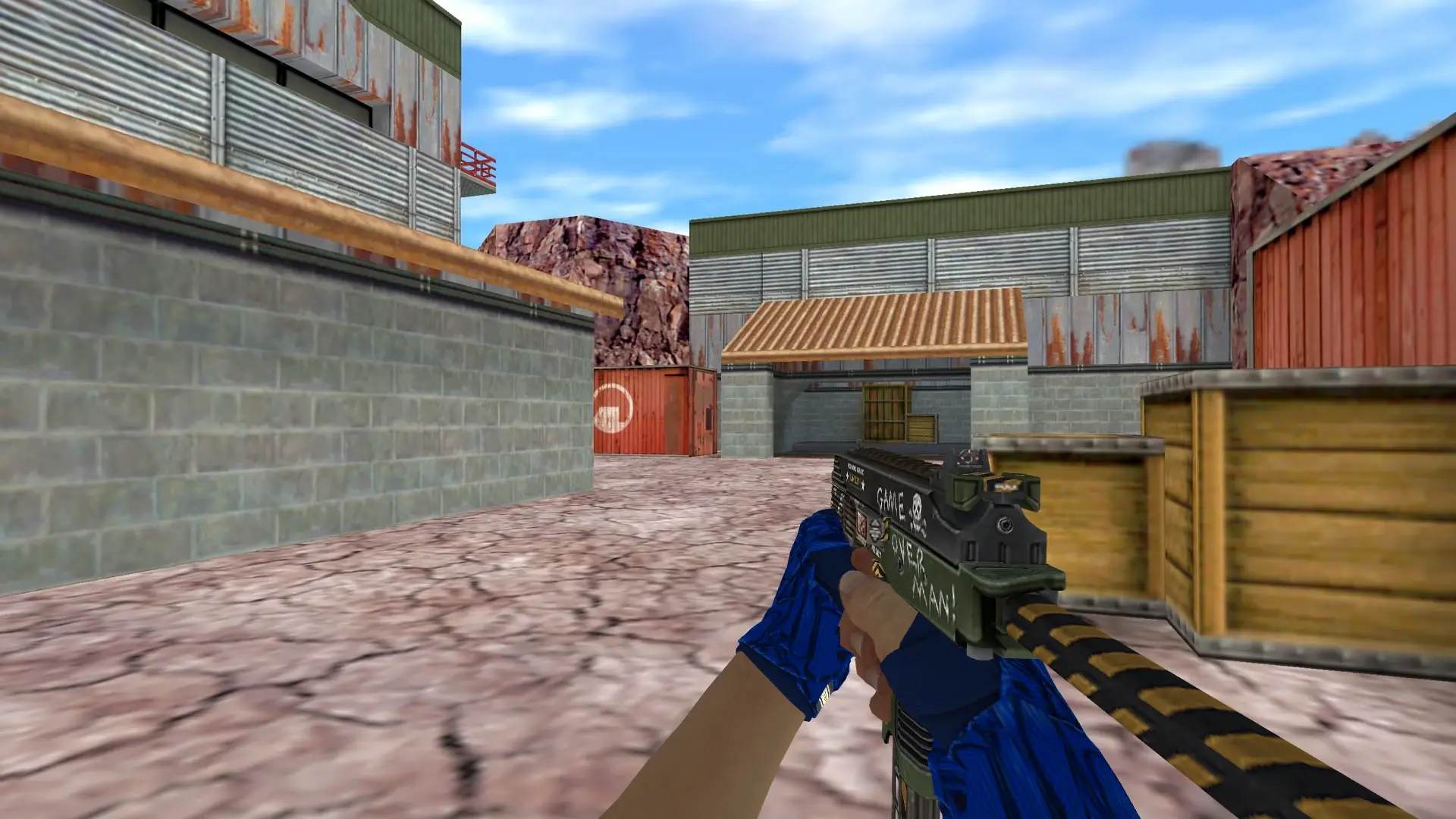 TMP: Hand Wraps Cobalt Skulls Pack — de_nuke (first person)