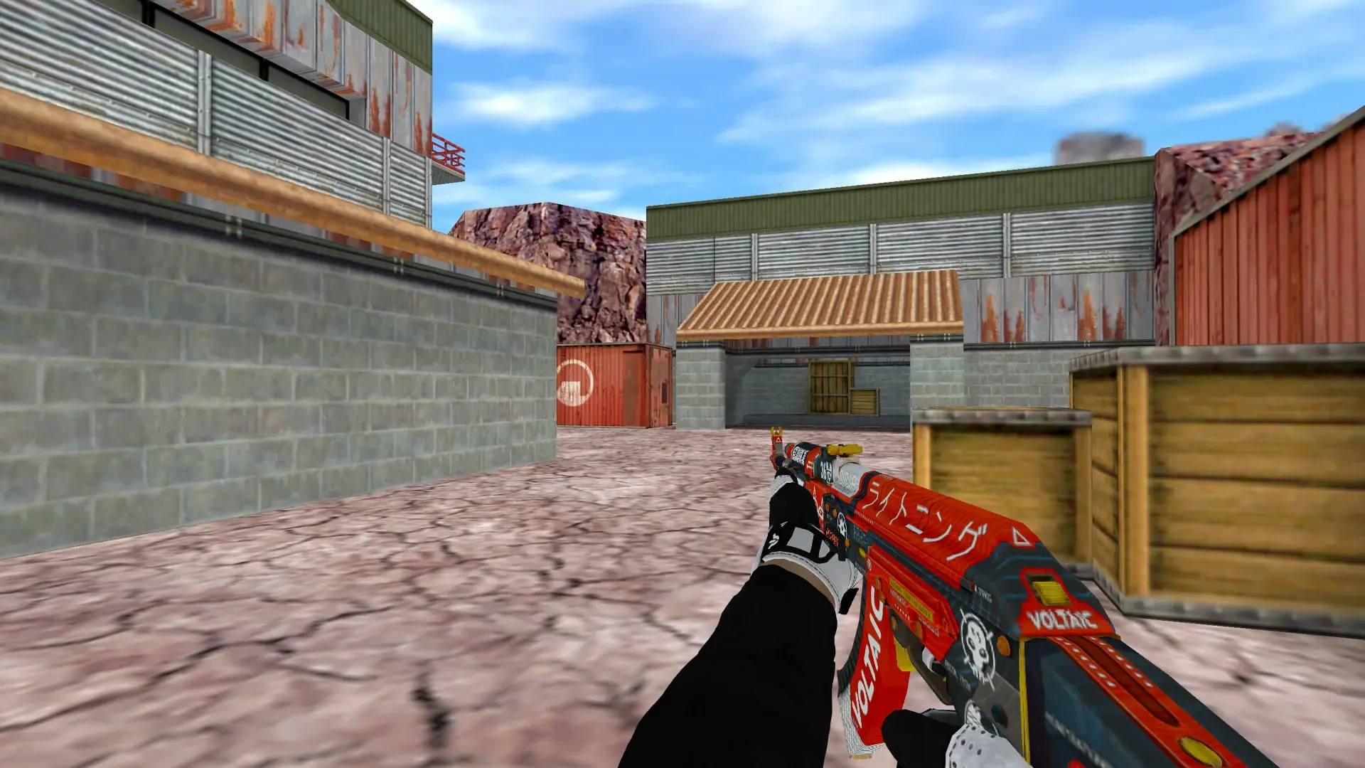 AK-47 — Batureis Sport Gloves Pack — de_nuke (first person)