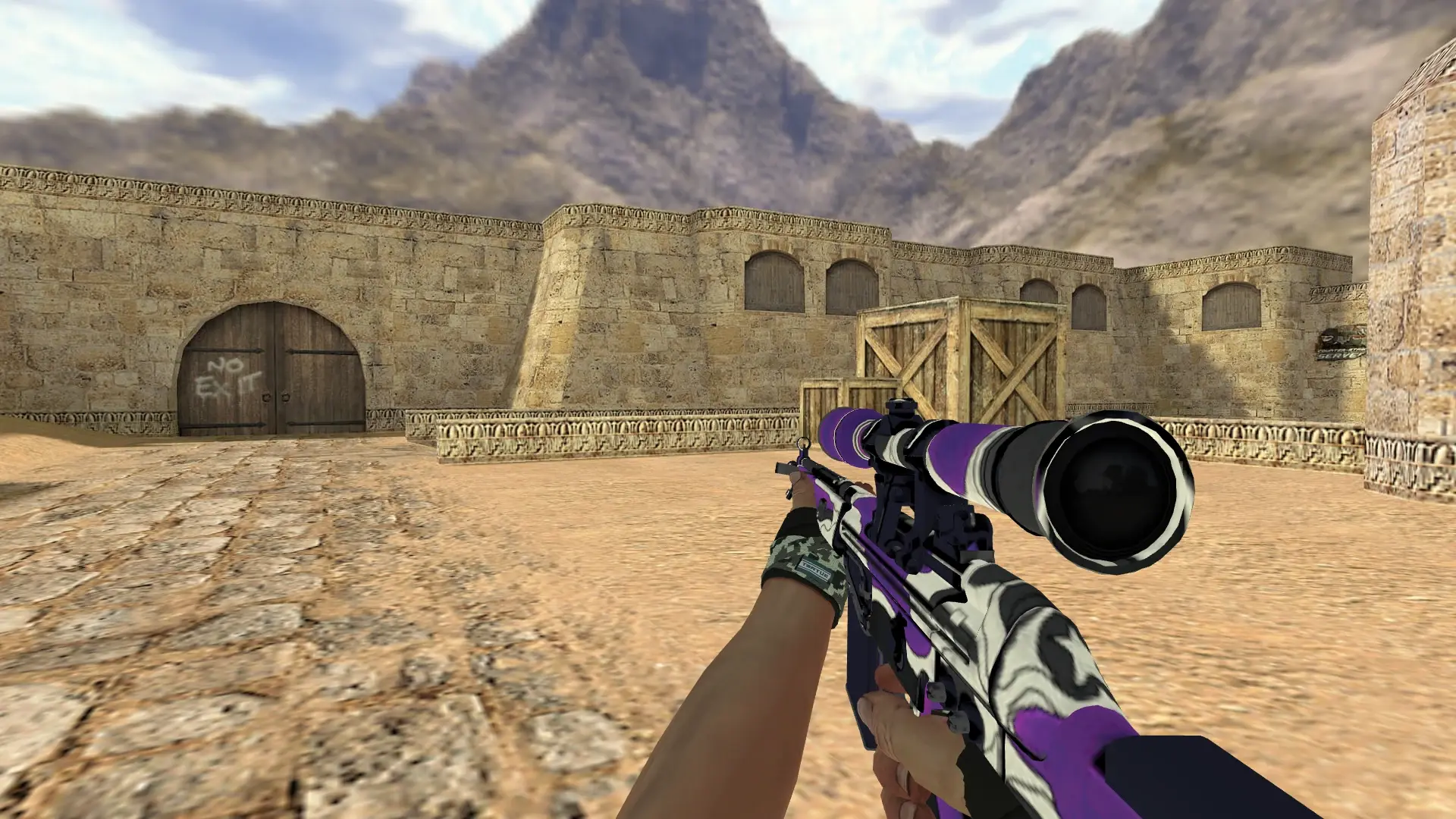 G3SG1: Hand Wraps Spruce DDPAT Pack — de_dust2 (first person)