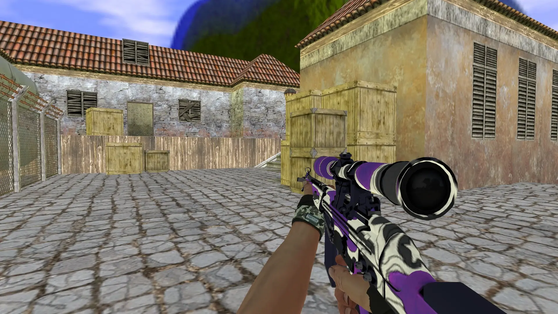G3SG1: Hand Wraps Spruce DDPAT Pack — de_inferno (first person)