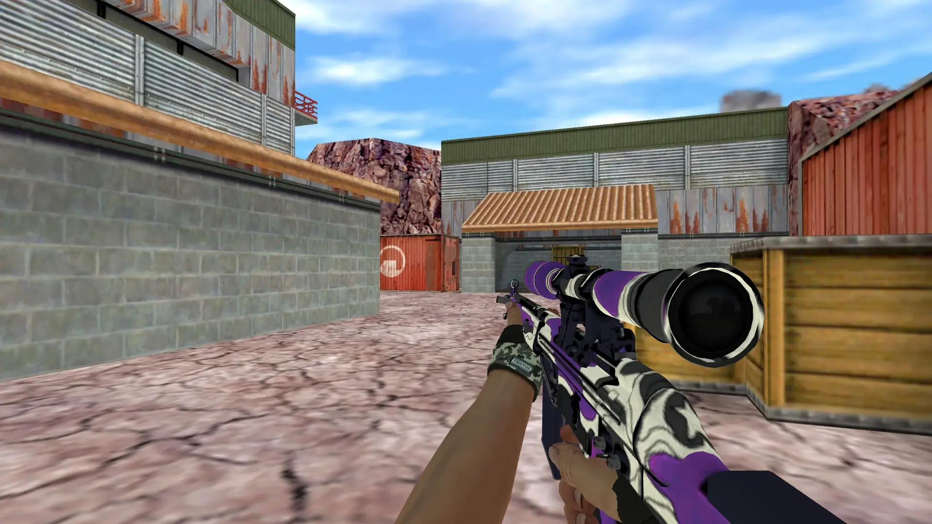 G3SG1: Hand Wraps Spruce DDPAT Pack — de_nuke (first person)