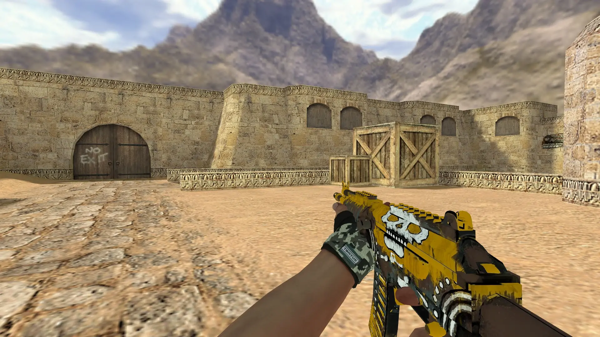 Galil: Hand Wraps Spruce DDPAT Pack — de_dust2 (first person)