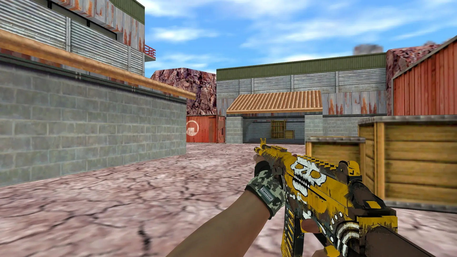 Galil: Hand Wraps Spruce DDPAT Pack — de_nuke (first person)